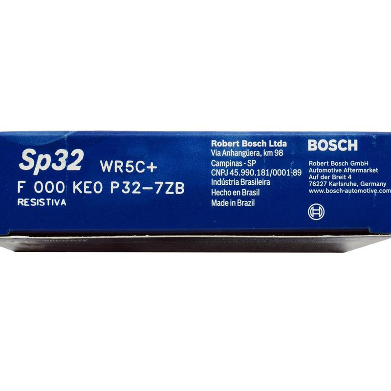 Jogo com 4 velas de ignição WR5C+ Corsa / Celta / Prisma - Bosch